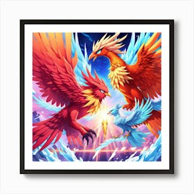 Phoenix And Phoenix 1 Art Print