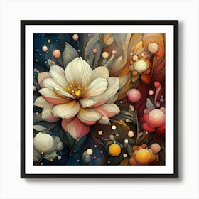 Flower Painting 1 Art Print