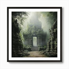 Temple In The Jungle 4 Art Print