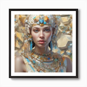 The Jigsaw Becomes Her - Pastel 10 Art Print