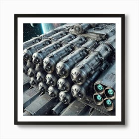 A Close Up View Of The Missile Silos Of The Basili Art Print