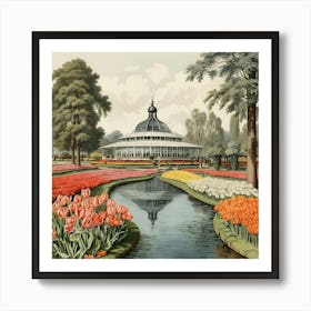 Tulip Garden Art Print