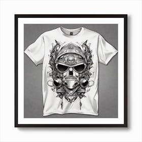 Skull T Shirt Design Art Print