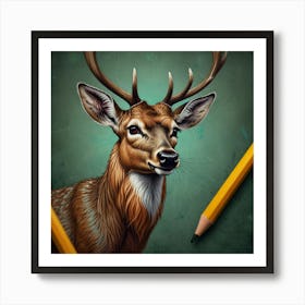 Deer! 18 Art Print