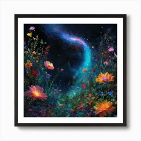 Flowers In The Sky Poster