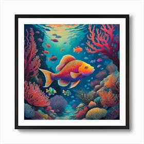 Fish In The Sea Art Print