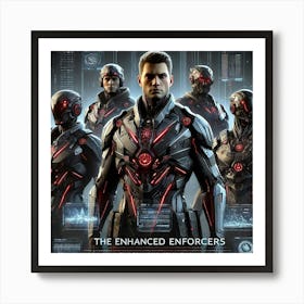 A Sci Fi Character Group Portrait Of The Enhanced Art Print