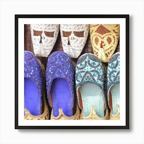 Moroccan Shoes Art Print