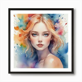 Watercolor Painting Art Print 5 Art Print