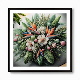 Jungle Bouquet 10 Art Print