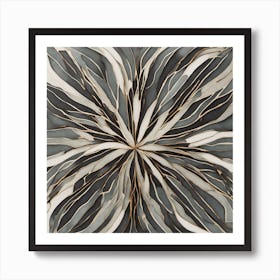 Abstract Flower Wall Art Art Print