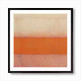 Ocher Division Art Print