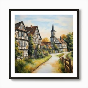 Old German Village Art Print