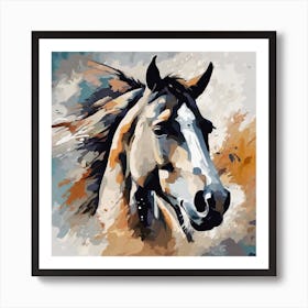 Top Horse Painting Art Print