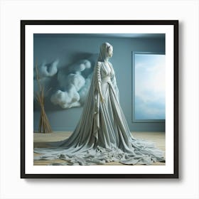 Woman In A Dress Art Print