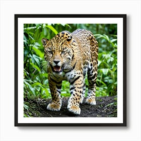 Jaguar In The Jungle 1 Art Print