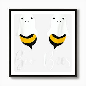 Boo Bees Halloween Costume Spooky Lovely Bees Ghost Art Print