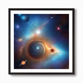 The Two Stars One Slightly Larger Art Print