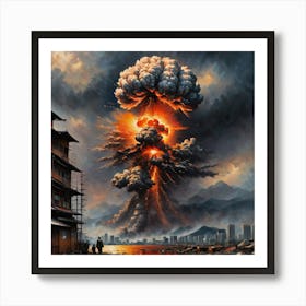 Atomic Explosion Art Print