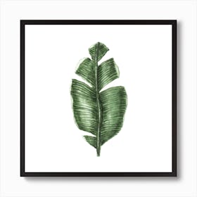 Tropical Leaf Square Art Print