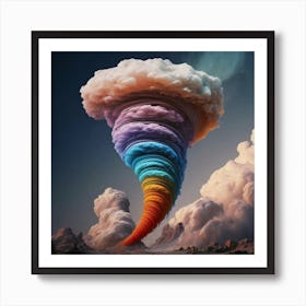 Tornado Cloud Art Print