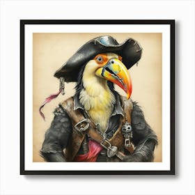 Pirate Bird 9 Art Print
