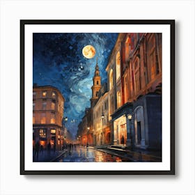 Night In The City Art Print