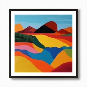 Abstract Travel Collection Sudan 3 Art Print