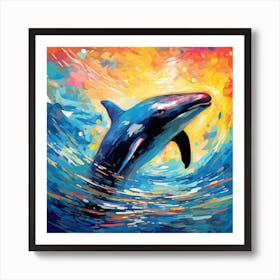 Dolphin Painting 2 Art Print