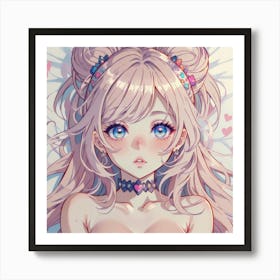 Cute Girl With Beautiful Eyes(1) Art Print