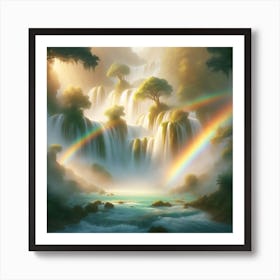 Mythical Waterfall 7 Art Print