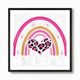 My Patients Have My Heart Rainbow Leopard Affiche