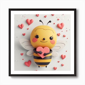 Bee love Art Print