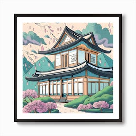 Japanese Pagoda 3 Art Print