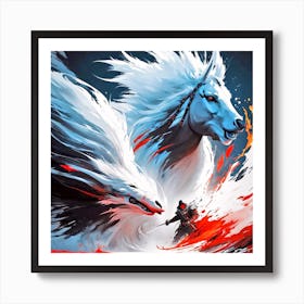 White Horse 1 Art Print