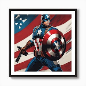 Captain America 3 Art Print