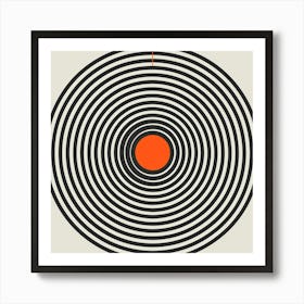 Circle With An Orange Center Art Print