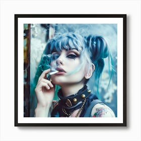 Punker Girl Art Print