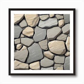 Stone Wall 38 Art Print