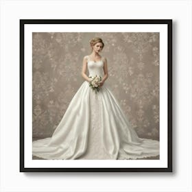 Wedding Dress 3 Art Print