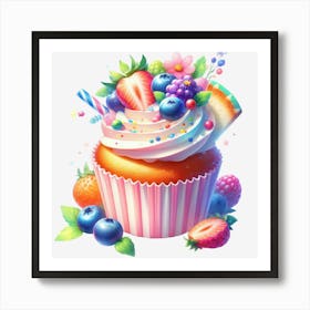 Cupcake Png Art Print