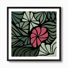 Abstract Flower Lily Of The Valley Art Print