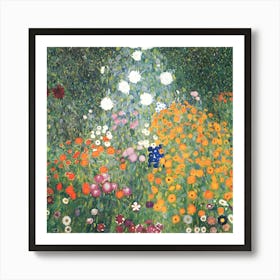 Klimt Flower Garden 1907 1 Art Print