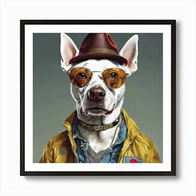 Dog In A Hat 2 Art Print