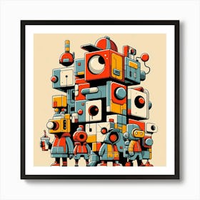 Robots Art Print