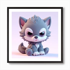 Baby Wolf Art Print