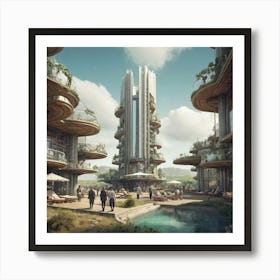 Utopian Tower of Trust Art Print