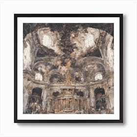 Interior Of The Church Art Print