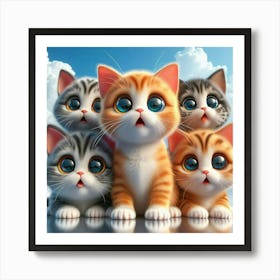 Cute Kittens Art Print