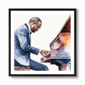 Jazz Pianist Art Print